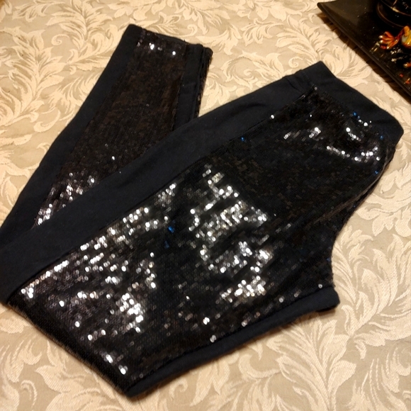 Xhilaration Pants - 🖤 Awesome Black Sequin Skinny Ankle Pants - MJ